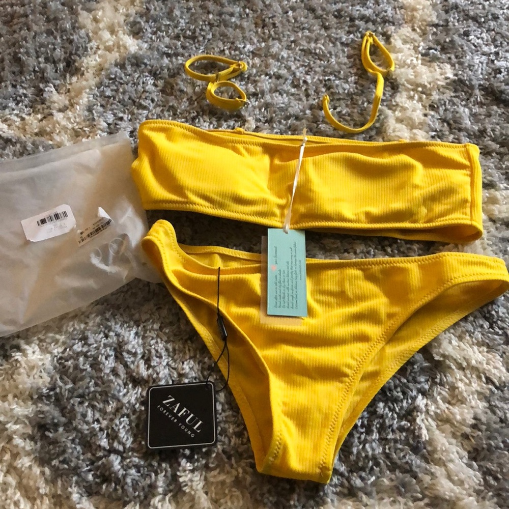 Yellow Zaful bikini